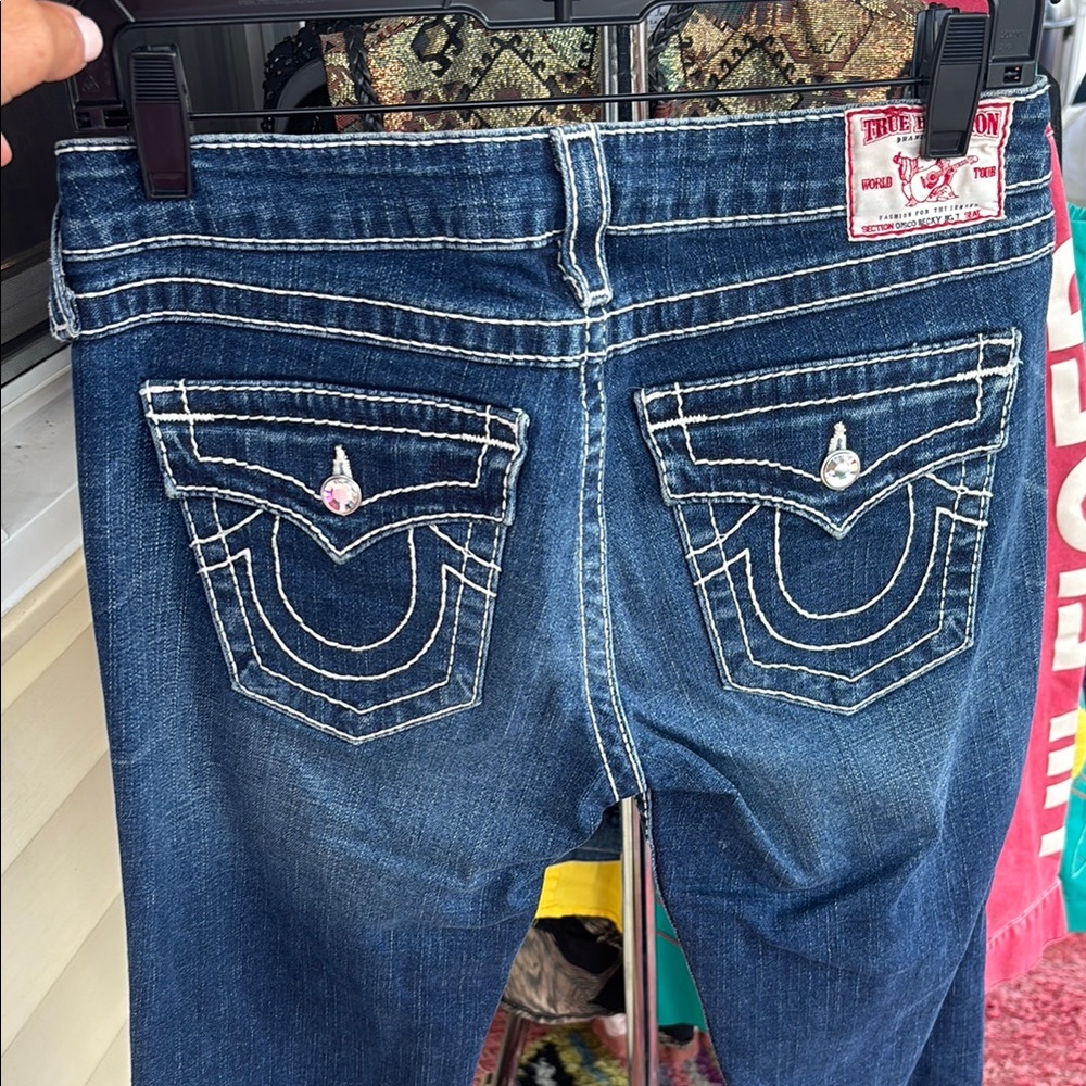 Y2K True Religion Women's Blue Jeans